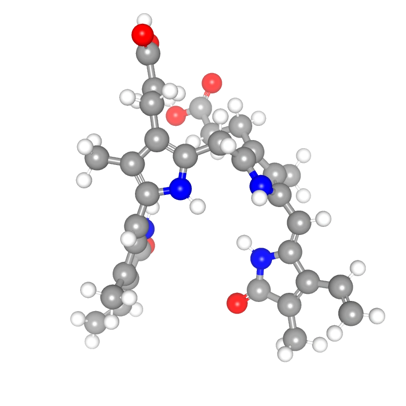 Molecules in Chromatography - Bilirubin (WebP)